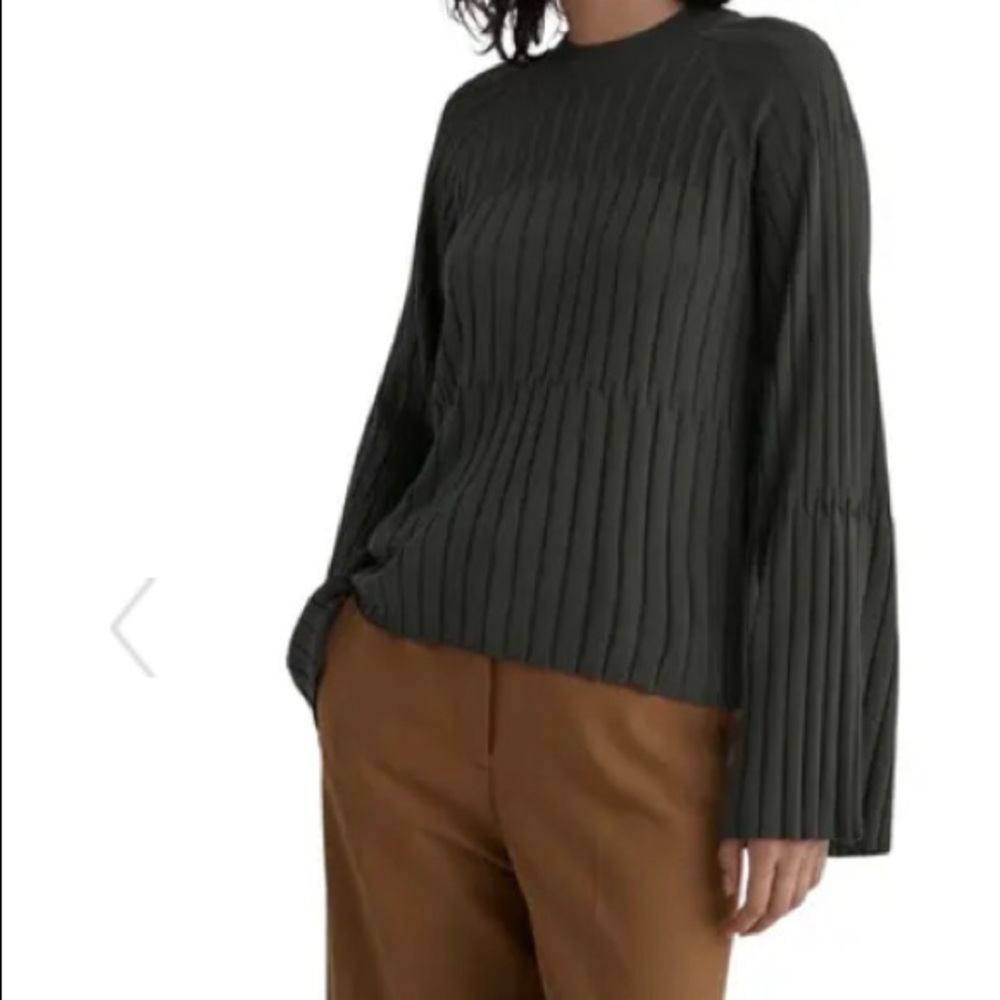 Club Monaco Bell Sleeve Multi Rib Sweater